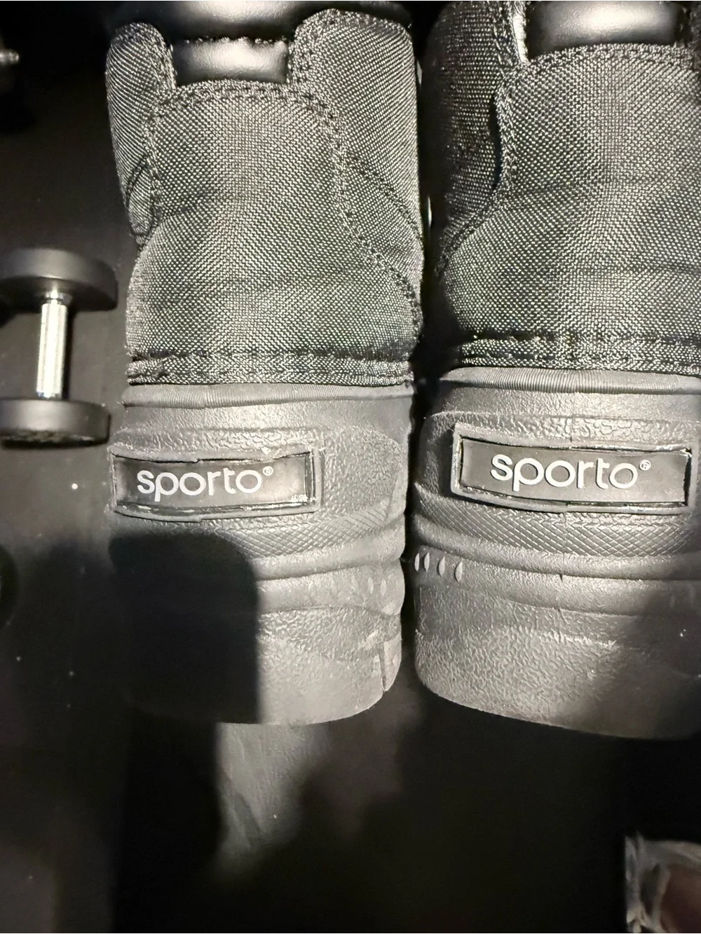 Sporto Black Kids Waterproof Winter Boots